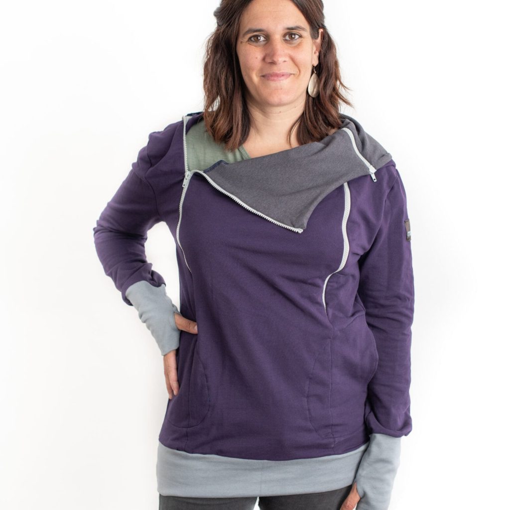 sudadera lactancia lila